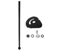 SMZhomeone Juego de 4 engranajes de eje de barra de dirección 738-0919B con bujes para Craftsman para cortacéspedes TROY, piezas de repuesto negras para mantenimiento de jardín