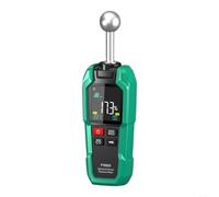 SMZhomeone Medidor de humedad de madera 01%-999% Rango Sensor esférico No Destructivo 40mm Profundidad HD Pantalla para Madera Techo Cartón Inspección Verde