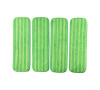 SMZhomeone Paquete de 4 almohadillas reutilizables de microfibra para Swiffer PowerMop de 13 a 15 pulgadas, repuestos lavables con bucle para madera dura para limpieza de suelos de azulejos, azul