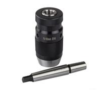 SMZhomeone Portabrocas autoajustable de 1 a 16 mm B16 con mandril cónico MK2 para perforación precisa de torno CNC en metal, madera y plástico
