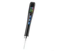 SMZhomeone Soldador T208 con pantalla digital, ajustable 90-450 °C, para calor rápido, modo de suspensión, mango de silicona para aficionados a la reparación de electrónica, color negro