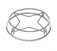 SMZhomeone Soporte para ollas de acero inoxidable 304, resistente al óxido, base de estrella, estante de vapor, borde liso, plateado, 20 x 17 x 4 cm para organización de cocina