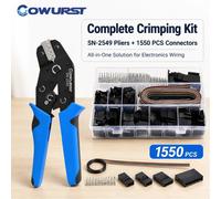 SN-2549 Kit de prensado de línea de herramienta de ajuste manual de terminal de conector PH2.0/XH2.54 - Equipos y herramientas de reparación electrónica SN-2549 And 1550PCS