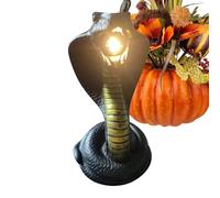 Snake Night Light, Scary Snake Figura Nightlight, LED Bedside Lamp with Exquisite Glow, Spooky Illumination Decor for Bedroom Study Dorm Living Room Party Home Seasonal Display