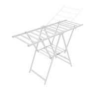 SnamicE Tendedero de Ropa de aleación de Aluminio, Plegable, de 3 Niveles, con alas Ajustables en Altura, para Interiores, Color Blanco estándar, 160 cm.,Standard-white-160CM