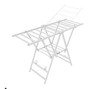 SnamicE Tendedero de Ropa de aleación de Aluminio - Plegable, de 3 Niveles, con alas Ajustables en Altura, para Uso Interior/Exterior en Balcones y lavaderos, un Color,One Color-160CM