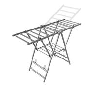 SnamicE Tendedero de Ropa de aleación de Aluminio, tendedero Plegable de 3 Niveles, estación de Secado de Prendas con alas Ajustables en Altura, para Interiores, Color,Upgraded-grey-160CM