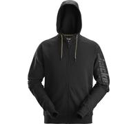 Snickers Arbeitspullover Logo Hoodie mit Ziprschluss Negro 3XL