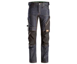 Snickers FlexiWork denim trabajoitpantalón corto, EN 14404 denim-negro 112