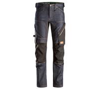 Snickers FlexiWork denim trabajoitpantalón corto, EN 14404 denim-negro 92