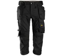 Snickers Pantalón pirata AllroundWork c. Bolsillos tipo funda negro 92