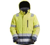 Snickers Vestuario Laboral AllroundWork HV WP 37.5 aislante trabajoitchaqueta Hi-Vis Amarillo/Azul Marino XS