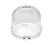 Snips, Porta Panettone y Pandoro, Recipiente para Panettone con 2 cierres de seguridad, Transparente, 27 x 26 x 22 cm, Made in Italy, 0% libre de BPA y ftalatos