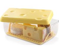 Snips - Quesera 3L, Guarda Queso de Nevera Mantiene Frescura, Recipientes para Alimentos y Quesos, Fresco y Parmesano con Rejilla Extraíble y Caja de Almacenamiento Antimoho, 26x17x10,5, Made in Italy