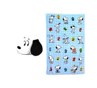 Snoopy by Puckator Set Almohada De Viaje Manta Cuello Suave De Felpa