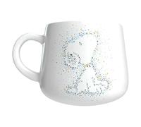 Snoopy - Taza para Desayuno de Cerámica, Incluye Figura Woodstock 3D, Capacidad 355 ml, Colección Constelación, Producto Oficial (CyP Brands)