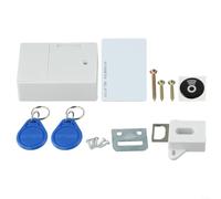 snowchecking Cerradura con sensor de tarjeta IC, cerradura invisible para cajones, cerraduras de gabinete y cajón, sin llave electrónica para acceso con 2 llaves de respaldo, instalación de bricolaje