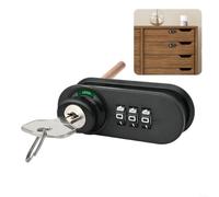 snowchecking Cerradura de combinación mecánica, pestillo giratorio, código de 3 dígitos para armarios y cajones, seguridad reajustable sin llave, construcción de aleación de zinc, tamaño de 75 x 26 mm