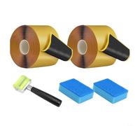 snowchecking Cinta de butilo de doble cara para estanques, sellador de costuras impermeable, kit de reparación de piscina con rodillo, para tira autoadhesiva de alta resistencia para estanques de