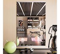 Snowdool Espejo de Gimnasio en casa, 140 x 42 cm x 2 Piezas, Espejos Grandes de Cuerpo Entero, Vidrio Templado sin Marco, Espejo de Pared para Gimnasio, Garaje, Yoga, Estudio de Baile y Dormitorio