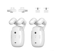 Snugawarm Abridor de cortina para aplicación TUYA, motor automático 3 en 1 con riel en U romano, controlador silencioso de persianas WiFi con batería de 4000 mAh (2 piezas)