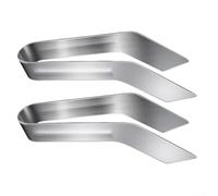 Snugawarm Pinzas de acero inoxidable para plantas para trasplante suave de jóvenes, juego de herramientas de jardinería de 2 piezas para protección de raíces, uso en interiores y exteriores (pequeño)