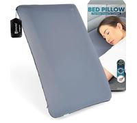 SNUGL Almohada Espuma viscoelástica fría - Ortopédica para Dormir de Lado, Firme y ergonómica, Alivia Dolor Cervical, con Funda hipoalergénica Lavable (Pequeña - Gris)