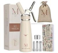 SO’Maison Sifón de Cocina Profesional 500 ml - Chantilly y Nata para Montar, Espumas Dulces y Saladas - Diseño Vintage Elegante