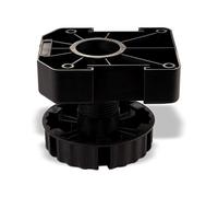 SO-Tech® Juego de 4 Zócalo Mueble Cocina Patas Plásticas Pies para Mueble Patas Regulables Alto 75 mm