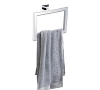 soak Accesorio de baño: Moderno toallero de pared de anilla con forma cuadrada