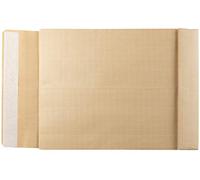 Sobre liderpapel bolsa fuelle kraft armado 280x365x50mm solapa tira de silicona papel 155 gr caja de 50 unidades