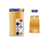 Sobre Papel Kraft Oro BISMARK, 24 x 42 cm. Pack x10