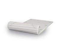 Sobrecolchón con tejido Aloe H3 cm de Visco Memory Foam, efecto suave, colchón, corrector para colchón o sobrecolchón, 130 x 200 cm