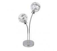 Sobremesa 2 luces modelo varanasi cromo fabrilamp
