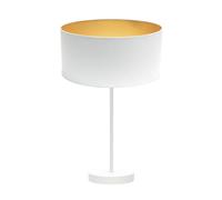 Sobremesa alto anuska 1xe27 blanco/blanco-oro 62x30x30 cm