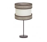 Sobremesa alto home 1xe27 marron/marron-beis 61x30x30 cm