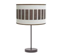 Sobremesa alto ivanna 1xe27 marron/blanco-oxido 62x30x30 cm