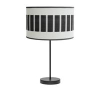 Abrila Ivanna Blanco/Madera Negra - Lámpara Sobremesa Moderno 1Xe27 30 Cm