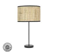 Sobremesa alto moda 1xe27 negro/cañizo oscuro 63x30x30 cm