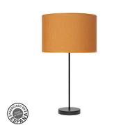 Abrila Moda Negro/Naranja - Lámpara Sobremesa Moderno 1Xe27 30 Cm