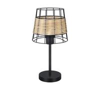 Abrila Burano Negro - Lámpara Sobremesa Moderno 1Xe27 20 Cm