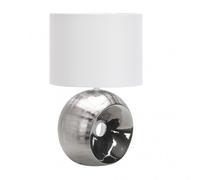 Abrila Ea Cromo - Lámpara Sobremesa Decoración 1Xe27 30 Cm