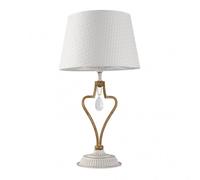 Sobremesa crasas 1xe14 blanco/oro 49x27x27 cm