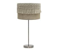 Sobremesa grande ekaterina 1xe27 cuero/saco 63x30x30 cm con pasamaneri