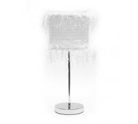 Sobremesa hilos 1xe14 blanco 42,5x17x17 cm