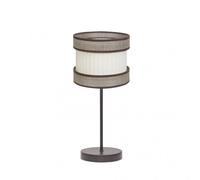 Abrila Home Marrón/Beis-Marrón - Lámpara Sobremesa Moderno 1Xe14 18 Cm