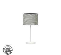 Sobremesa moda 1xe14 blanco/surco gris 42x17x17cm