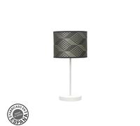 Sobremesa moda 1xe14 blancoetris gris 42x17x17cm