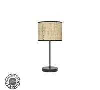 Sobremesa moda 1xe14 negro/cañizo oscuro 42x17x 17 cm
