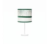 Sobremesa peq. caledonia 1xe14 blanco/verde 43x17x17cm